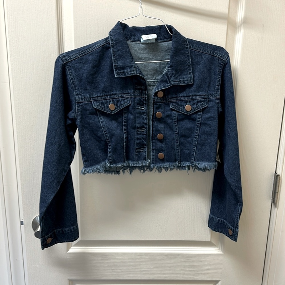 Jean cropped jacket new